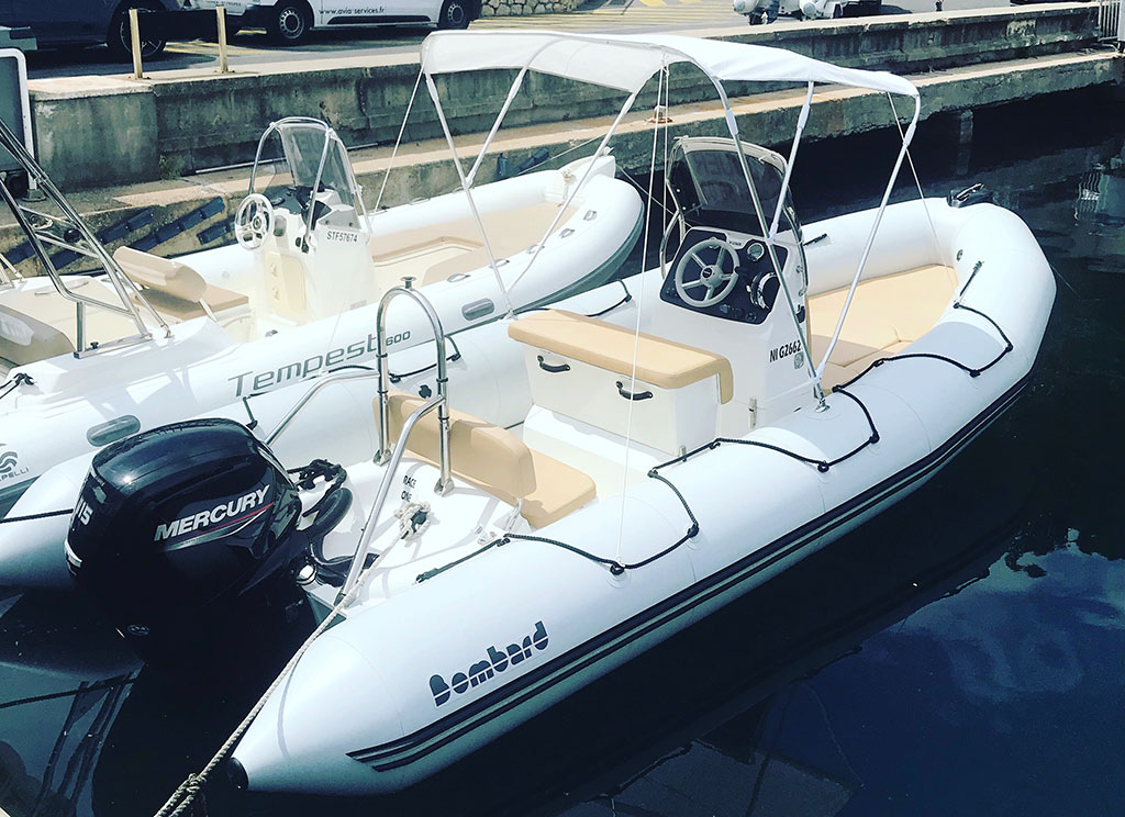 Semi-rigide à louer à Mandelieu Bombard Sunrider 650