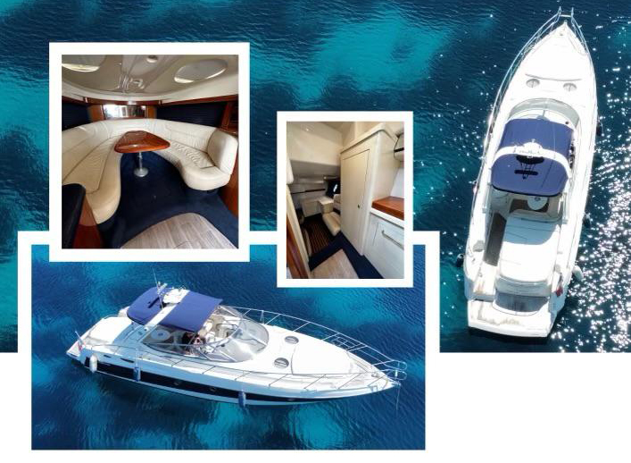 Luxueux yacht à louer à Antibes à partir de 1300€/jour